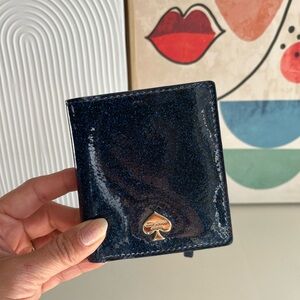 Kate Spade Logo Woman’s Navy with Sparkle Wallet